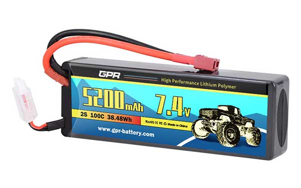 Hard Case Lipo Packs 100C 5200mah 2s 7.4v