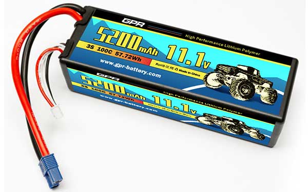 Hard Case Lipo Packs 100C 5200mah 3s 11.1v